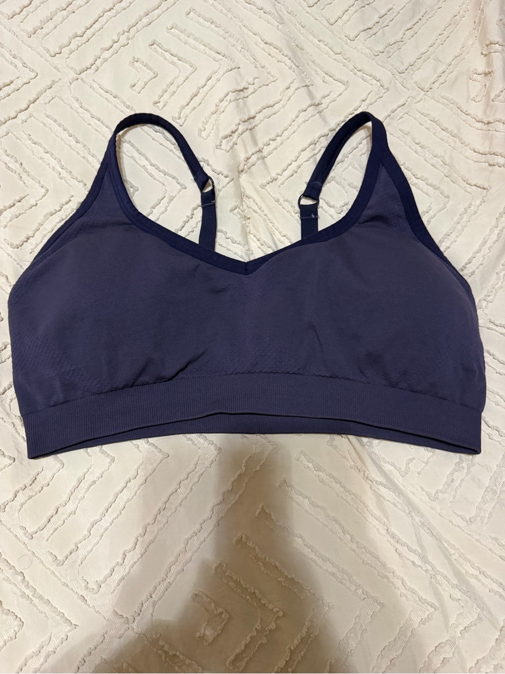 Gymshark Navy Wireless Seamless Bralette